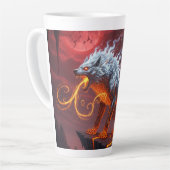Infernal Sentinel Lava Wolf Latte Tasse (Linke Ecke)