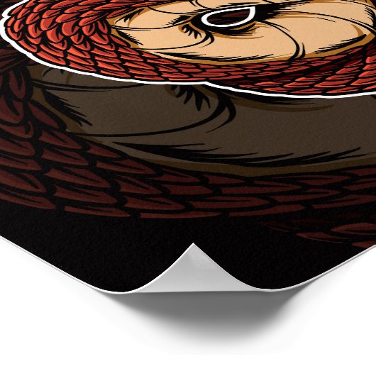 Infernal Serpent Red Dragon Poster (Ecke)