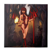 Infernal Temptress" Fliese (Vorderseite)