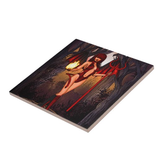 Infernal Temptress" Fliese (Seite)