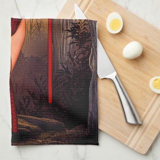 Infernal Temptress" Handtuch (Viertel Falte)