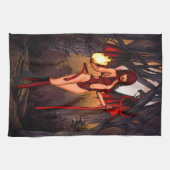 Infernal Temptress" Handtuch (Horizontal)