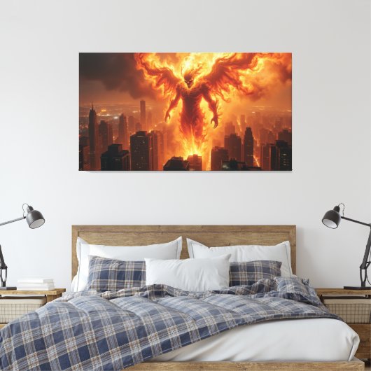 Infernal Titan Leinwanddruck (Insitu (Schlafzimmer))