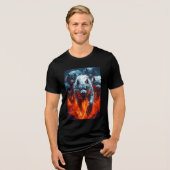 Infernal Wolf Pack Tri-Blend-Shirt Tri-Blend Shirt (Vorderseite voll)