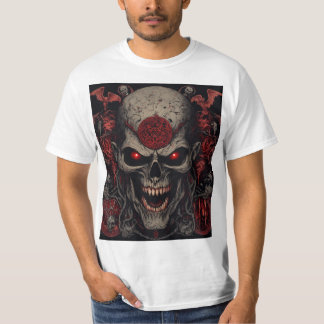 Infernaler Schädelkönig – Dunkle Horror-Dämonensch T-Shirt