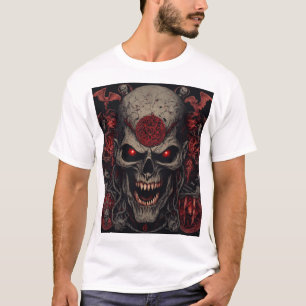 Infernaler Schädelkönig – Dunkle Horror-Dämonensch T-Shirt