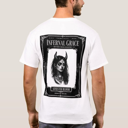 Infernalische Gnade Finsterer Blühen T-Shirt (Rückseite)