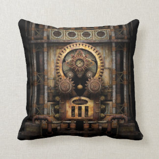 Infernalische Steampunk-Maschine Kissen