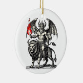 Infernalischer Asmodeus Keramik Ornament (Rechts)
