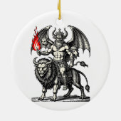 Infernalischer Asmodeus Keramik Ornament (Hinten)