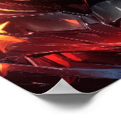 Inferno Batman Digital Art Poster (Ecke)