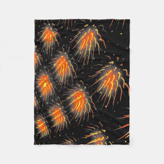 Inferno Comet Trails Fleece Blanket (Vorderseite)
