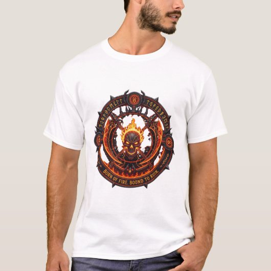 Inferno Crest T-Shirt – Dämonisches Feuer-Emblem (Vorderseite)