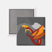 Inferno der Feuerdrache Magnet (Vorderseite/Rückseite)