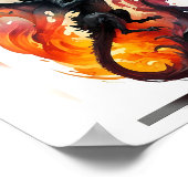 Inferno Dragon: Flammenaufstieg Poster (Ecke)