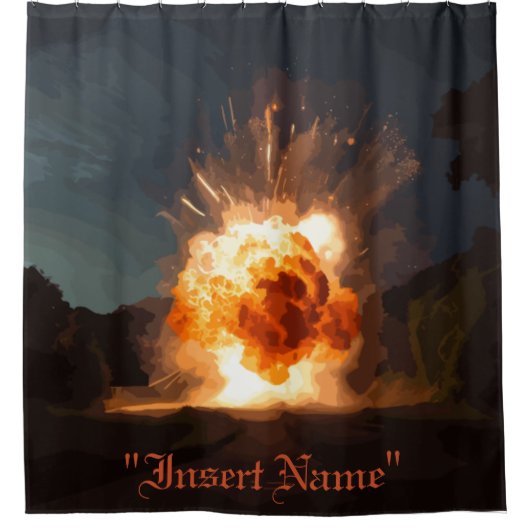 Inferno Duschvorhang (Vorderseite)