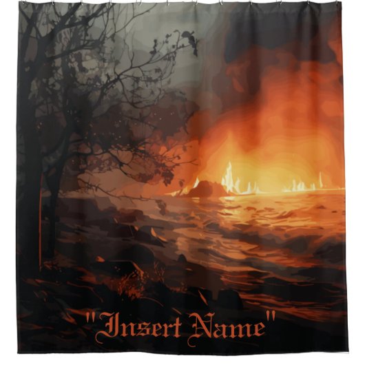Inferno Duschvorhang (Vorderseite)