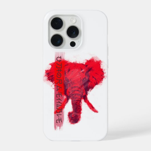 Inferno-Elefant  iPhone Hülle (Rückseite)