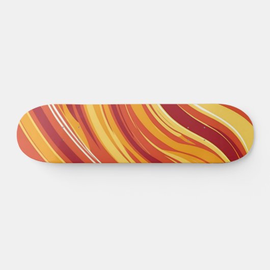 Inferno Flow - Abstract Skateboard (Horizontal)