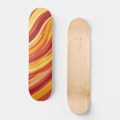 Inferno Flow - Abstrakter Skateboard (Vorderseite)