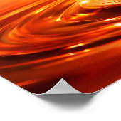 Inferno Flüssige Flammen-Spritzer Poster (Ecke)