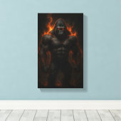 Inferno Gorilla: Unleash the Beast Within Leinwanddruck (Insitu (Holzboden))