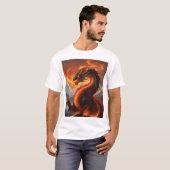 Inferno Guardian: Der feurige Protector Dragon T-Shirt (Vorne ganz)