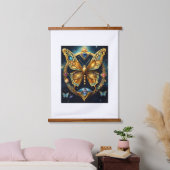 Inferno Guardian: majestätische Tapisserien Wandteppich Mit Holzrahmen (Schlafzimmer)