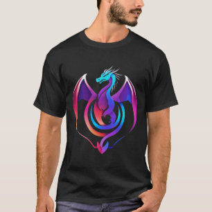"Inferno Guardian: Majestic Dragon Tattoo Design" T-Shirt