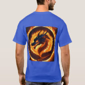 Inferno Guardian: Majestic Dragon Tattoo Design T-Shirt (Rückseite)