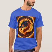 Inferno Guardian: Majestic Dragon Tattoo Design T-Shirt (Vorderseite)