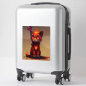 Inferno Kitty Aufkleber (Koffer)