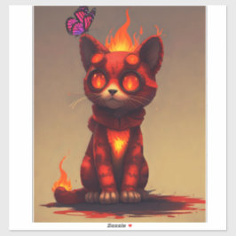 Inferno Kitty Aufkleber