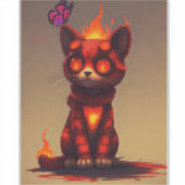 Inferno Kitty Aufkleber (Vorderseite)