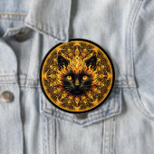 Inferno Kitty Mandala Button (Beispiel)
