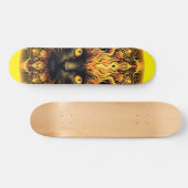 Inferno Kitty Mandala Skateboard (Horizontal)