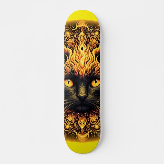 Inferno Kitty Mandala Skateboard (Vorne)