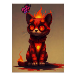 Inferno Kitty Poster