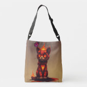 Inferno Kitty Tragetaschen Mit Langen Trägern (Rückseite)