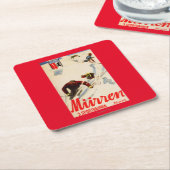 Inferno läuft förderndes Plakat Rechteckiger Pappuntersetzer (angewinkelt)