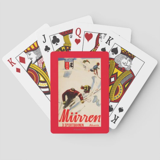 Inferno läuft förderndes Plakat Spielkarten (Rückseite)