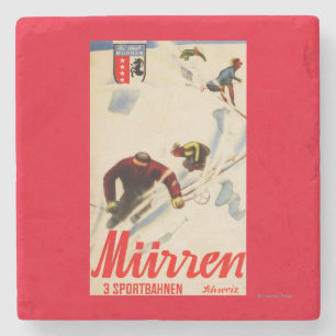Inferno läuft förderndes Plakat Steinuntersetzer