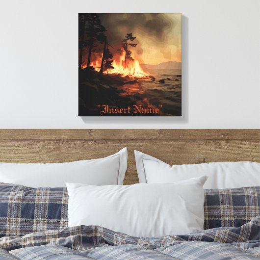 Inferno Leinwanddruck (Insitu (Schlafzimmer))