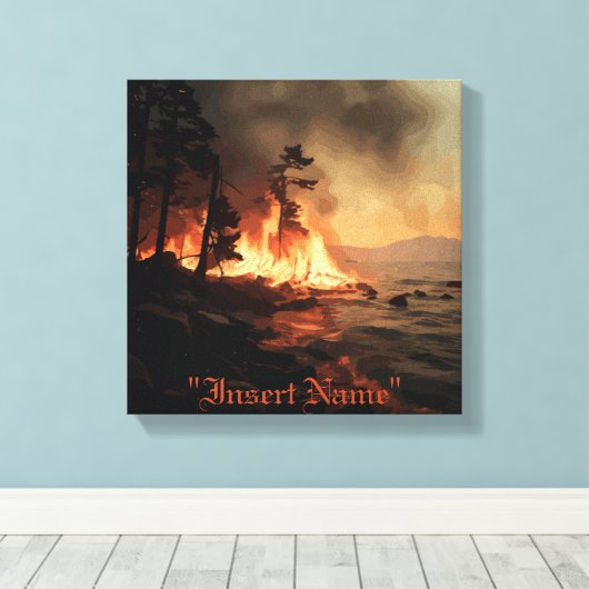 Inferno Leinwanddruck (Insitu (Holzboden))