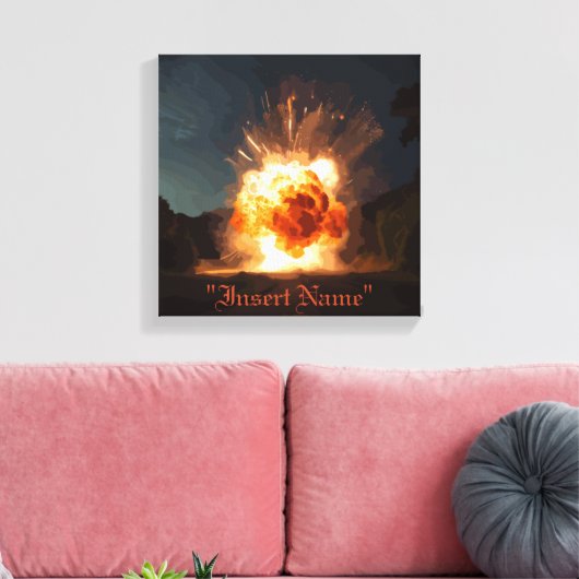 Inferno Leinwanddruck (Insitu (Wohnzimmer))