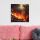 Inferno Leinwanddruck (Insitu (Wohnzimmer))