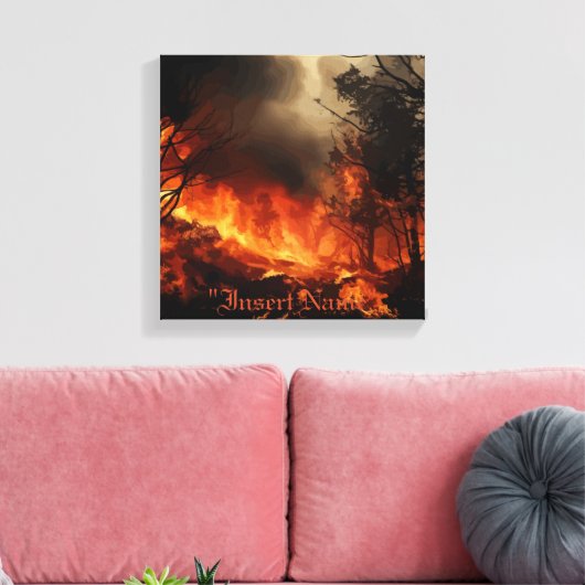 Inferno Leinwanddruck (Insitu (Wohnzimmer))