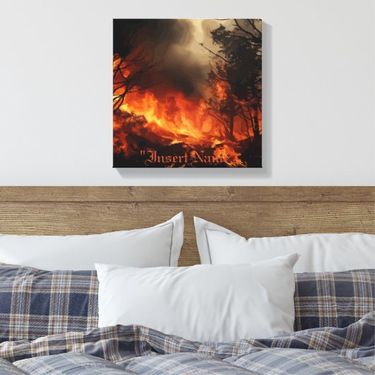 Inferno Leinwanddruck (Insitu (Schlafzimmer))