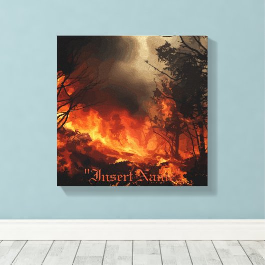 Inferno Leinwanddruck (Insitu (Holzboden))