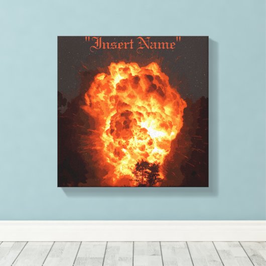 Inferno Leinwanddruck (Insitu (Holzboden))